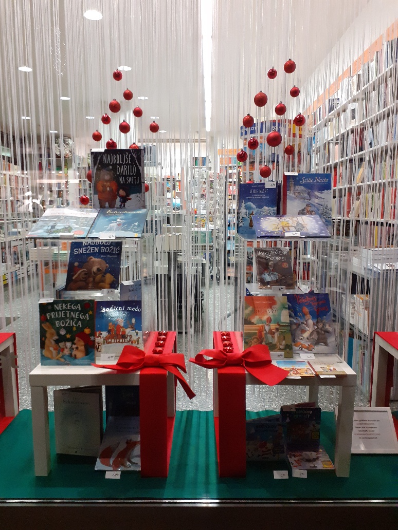 Adventne in božične knjige v knjigarni Haček / Advents- und Weihnachtsbücher in der Buchhandlung Haček erhältlich