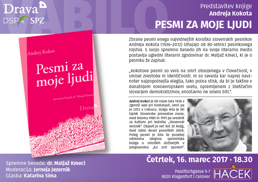 Andrej Kokot „Pesmi za moje ljudi“