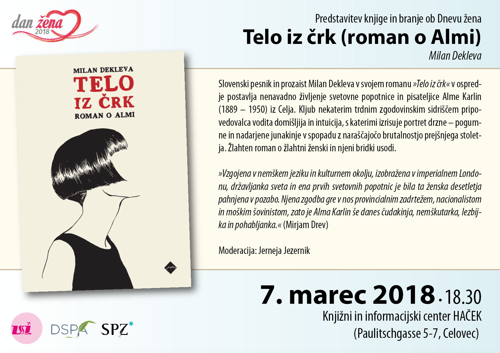 Milan Dekleva:Telo iz črk