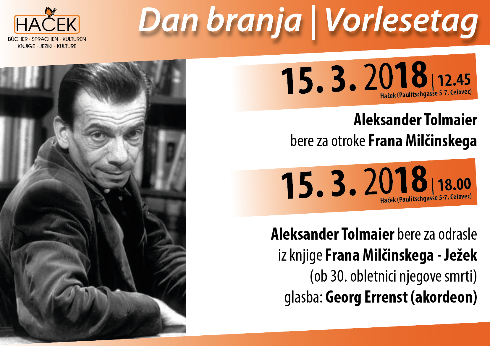 Dan branja – Vorlesetag