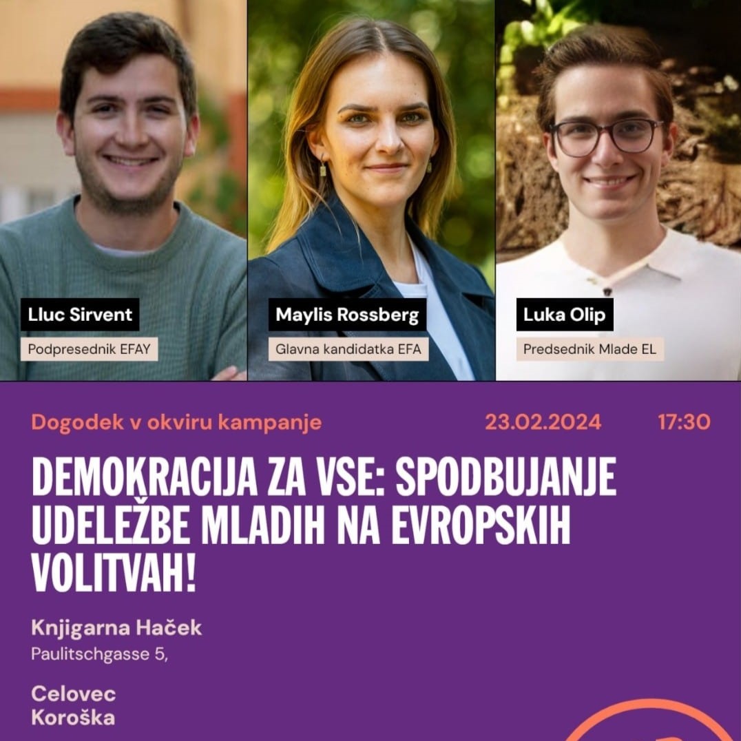 Dogodek: Demokracija za vse: Spodbujanje udeležbe mladih na evropskih volitvah